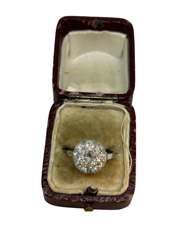 Art Deco French diamond platinum ring at Deco&Vintage Ltd - image 1
