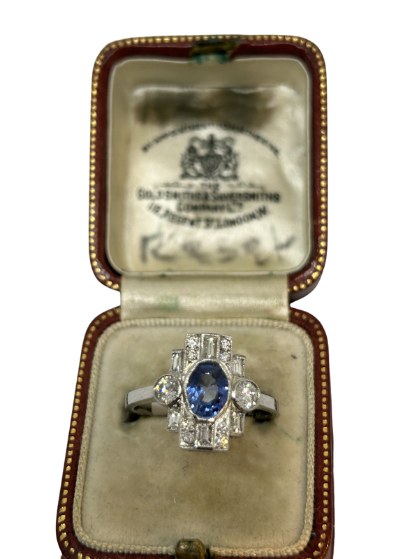 Sapphire diamond ring at Deco&Vintage Ltd - image 1