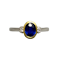 Sapphire Diamond Ring in 18ct White/Yellow Gold date circa 1980, Lilly's Attic since 2001 - image 1