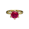 Ruby Diamond Ring in 18ct Gold dated Birmingham 2007, Lilly's Attic since 2001 - image 1