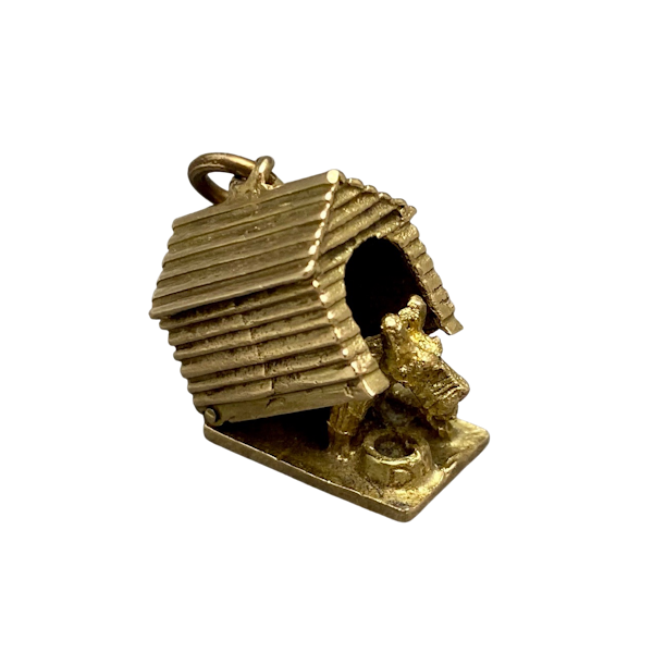 Charm doghouse in 9ct Gold dated London 1961, Lilly's Attic since 2001 - image 1