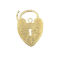 Heart Padlock Clasp in 9ct Gold dated London 1967, Lilly's Attic since 2001 - image 1