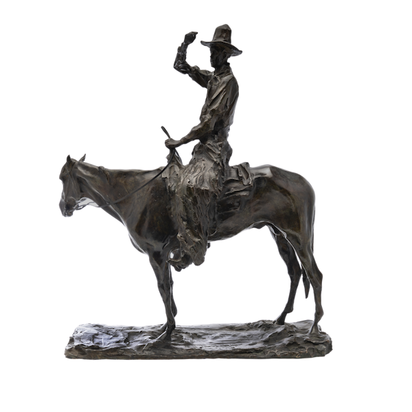 Antique Bronze of Cowboy by Paul Troubetskoy - image 1