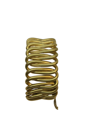 Beautiful, Chic and heavy 1940,s French 18ct gold bracelet at Deco&Vintage Ltd