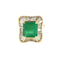 Vintage Emerald and diamond ring - image 1