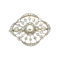Belle Époque diamond and pearl brooch - image 1