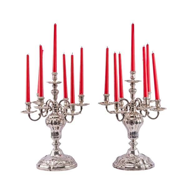Royal Danish seven light candelabra by Anton Michelsen for Christian X of Denmark - image 1