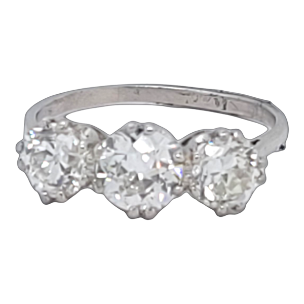 Trilogy old cut diamond engagement ring SKU: 6579 DBGEMS - image 1
