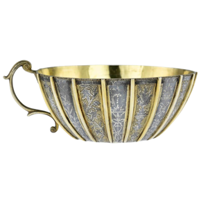 Antique Ottoman Silver, Parcel Gilt And Niello Hammam Bowl – Mid 18th Century