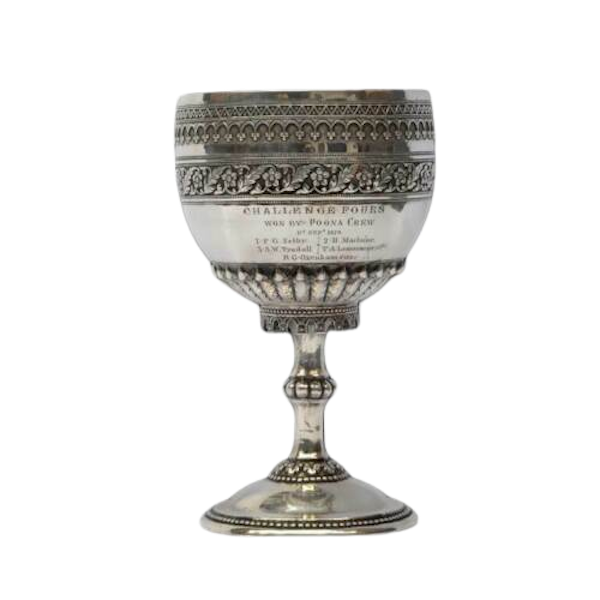 Antique Indian Colonial Silver Goblet, India – 1879 - image 1