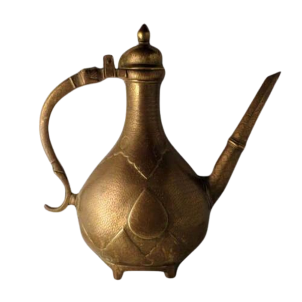 Antique Indian Ewer (aftaba), Cast Brass, Mughal India – 18th Century - image 1