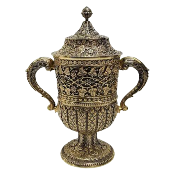 Antique English Silver Gilt Cup, Kutch Style, Hancocks & Co - 1870 - image 1