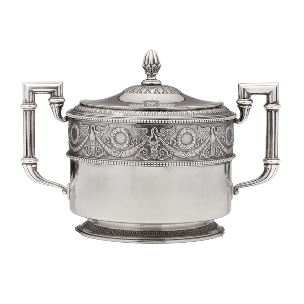 Russian Faberge Silver sugar bowl, Moscow c.1910. - image 1