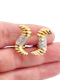 Stylish gold and diamond earrings SKU: 6636 DBGEMS - image 1