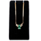 Vintage Colombian emerald and diamond  on chain - image 1