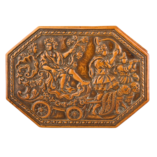 Exceptional boxwood snuff box with allegories of Summer. Dutch, 17th century. - image 1