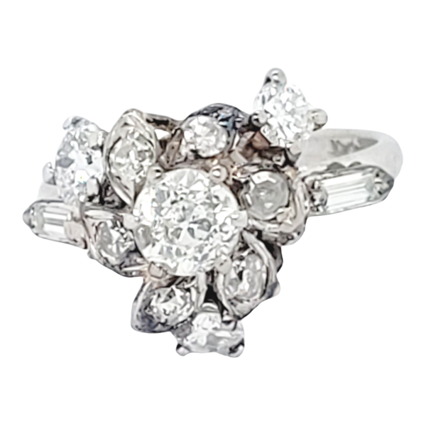 Unusual antique diamond ring SKU: 6661 DBGEMS - image 1
