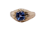 Sapphire solitaire gold ring - image 1