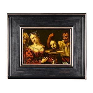 Salome with the head of John the Baptist after Caravaggio. Italian, 17th century