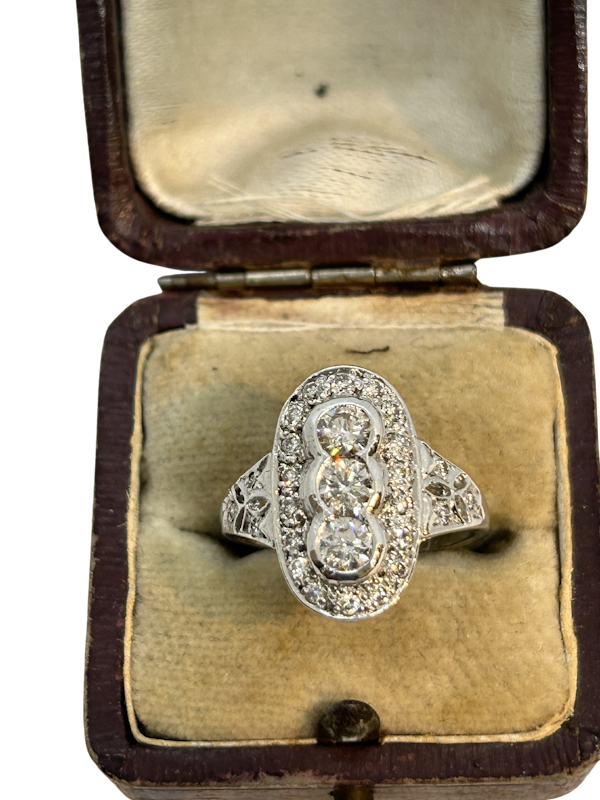 Art Deco style diamond ring at Deco&Vintage Ltd - image 1