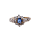 Victorian diamond and sapphire cluster ring - image 1
