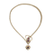 Antique Garnet, Beryl And Gold Snake Necklace, Circa 1840 - image 1