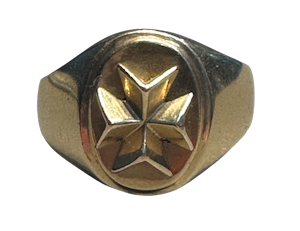 Gents 18k Yellow Gold Signet Ring