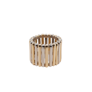 Art Deco multi coloured 18ct. gold  ring