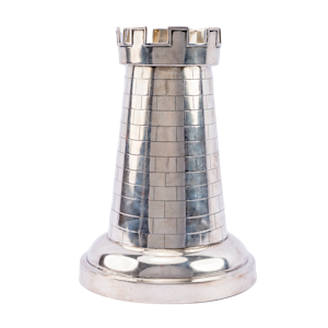 A Large fine chess trophy in the form of a rook