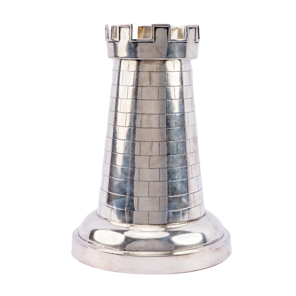 A Large fine chess trophy in the form of a rook - image 1
