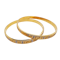 A pair of 22 ct. two coloured gold bangles - image 1