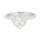 Princess cut diamond heart engagement ring SKU: 6831 DBGEMS - image 1