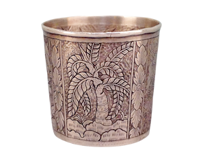 Antique Straights Chinese Silver Beaker.