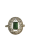 Edwardian emerald diamond ring at Deco&Vintage Ltd - image 1