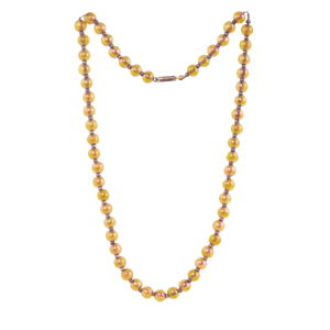 Iridescent Glass Bead Necklace by WMF | Art Deco Design | German c.1920s