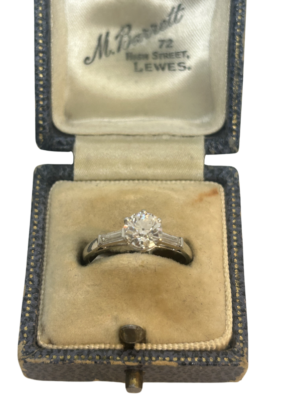 .97ct Art Deco French diamond engagement ring at Deco&Vintage Ltd - image 1