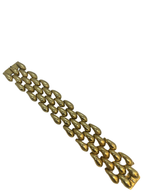 Chunky 1960,s 18ct gold bracelet at Deco&Vintage Ltd