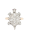 Antique diamond turtle ring SKU: 6873 DBGEMS - image 1