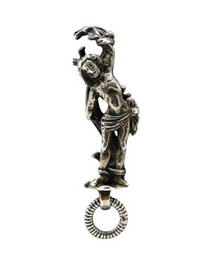 Silver gilt pendant with a figure of Saint Sebastian. German, 15th century.