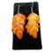 Amber earrings, Baltic, with 9 ct. gold hooks - image 1