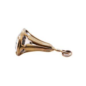 Antique 15 ct. gold and citrine seal