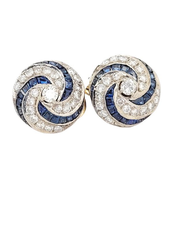 Sapphire and diamond earrings SKU: 6925 DBGEMS - image 1