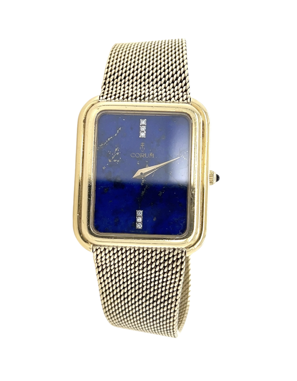 Corum Lapis Lazuli Diamond 18ct Yellow Gold Watch - image 1