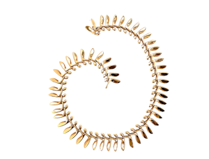 Georg Jensen 18k Sycamore Pod gold necklace