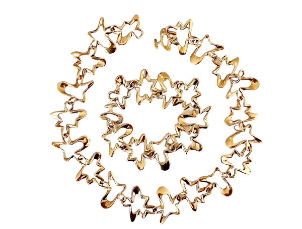 18k Gold Splash Necklace - image 1