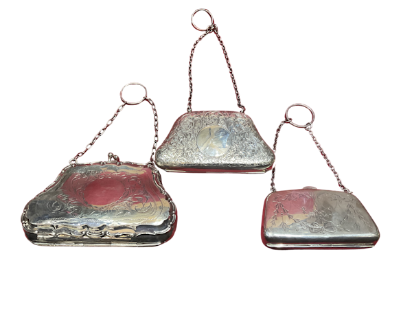 A collection of silver purses - image 1