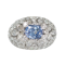 Vintage Diamond, Sapphire And Platinum Bombé Ring, Circa 1960 - image 1