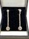 Beautiful Art Deco diamond platinum earrings at Deco&Vintage Ltd - image 1