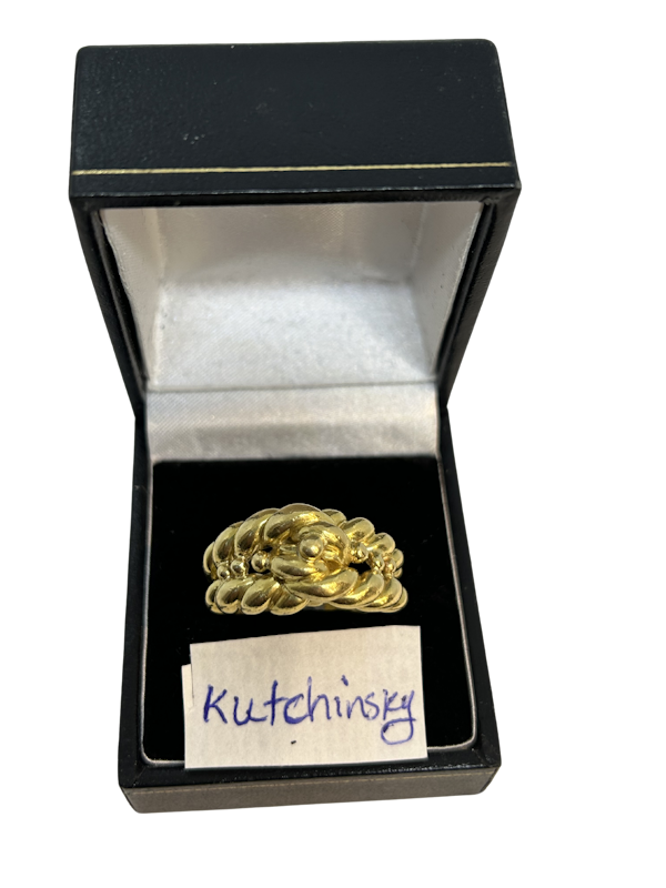 1970,s Kutchinsky 18ct gold knot ring at Deco&Vintage Ltd - image 1