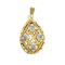 Miniature Egg Pendant in 14ct Gold Enamel date circa 1960, Lilly's Attic since 2001 - image 1